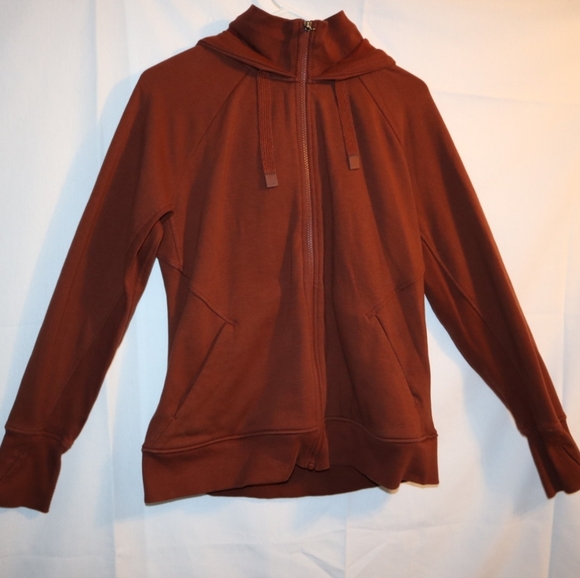 ATHLETA Triumph Hoodie Sweatshirt Jacket | Decadent Red Size LARGE  #486251 - Picture 6 of 13